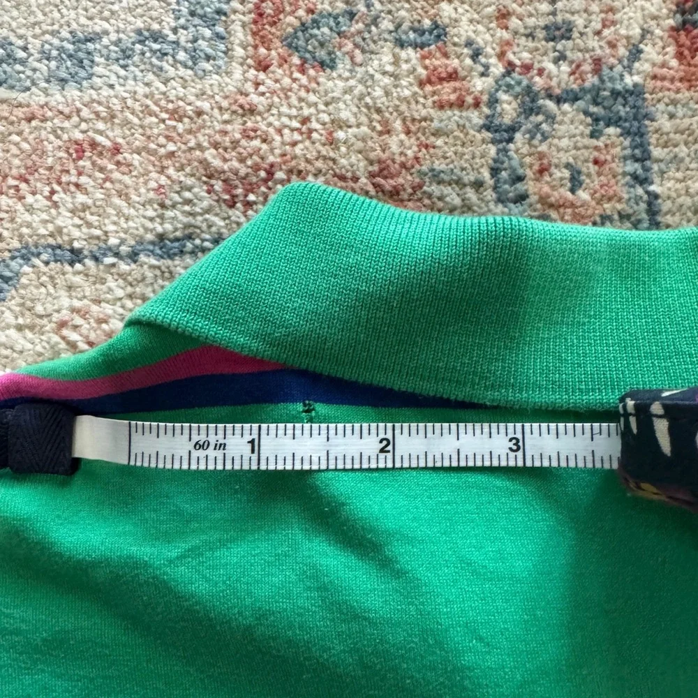 Ralph Lauren Polo Golf Green, Pink, and‎ Navy Polo Shirt